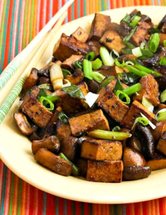 Kalyn's Kitchen® StirFried Marinated Tofu and Mushrooms