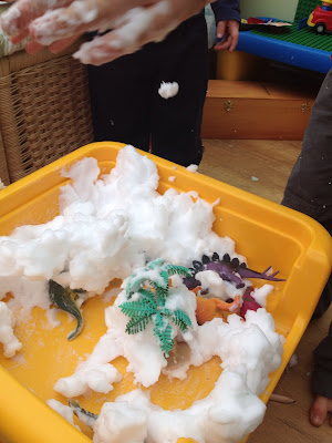 dinosaurs in crazy soap