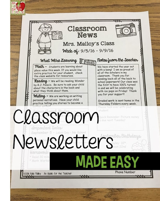 Classroom Newsletter Writing Made Easy