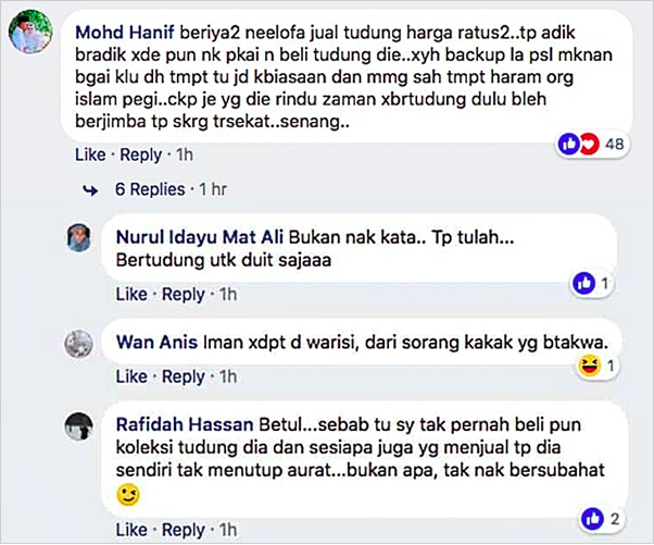 Tudung Harga Ratusan Ringgit Tapi Adik Beradik Semua Tak Tutup