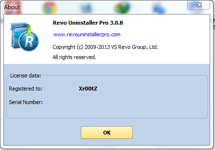 Revo Uninstaller 3.1.9 User Name And Serial Key Revo Uninstaller 3.1.9 User Name And Serial Key