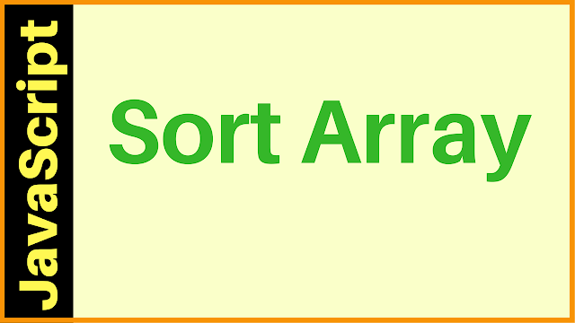sort array in js
