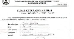 Cara Membuat Surat Keterangan Berbadan Sehat