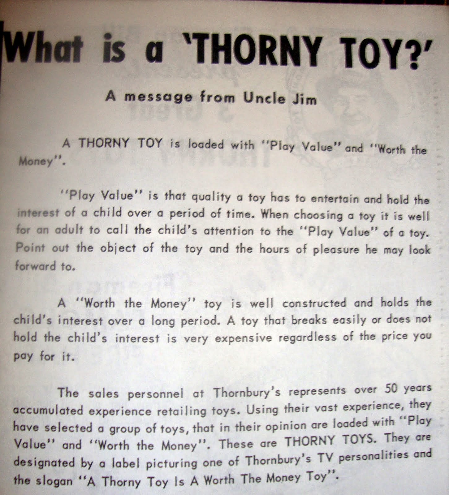 Thornbury's Toys Memories and Memorabilia