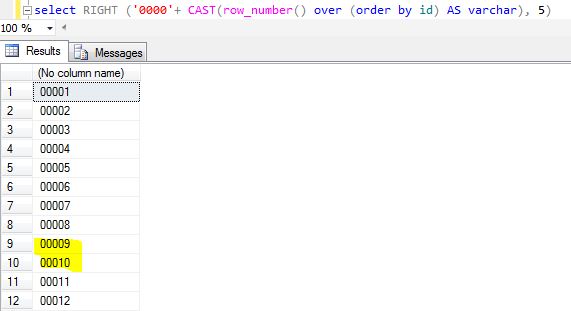 Knowledge is Here...: SQLServer - Integer Format