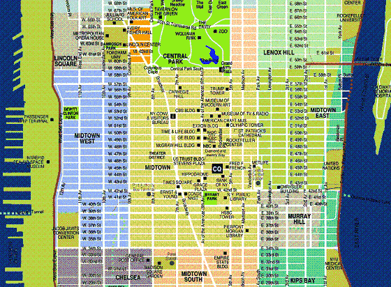 Manhattan Map - Map Photos