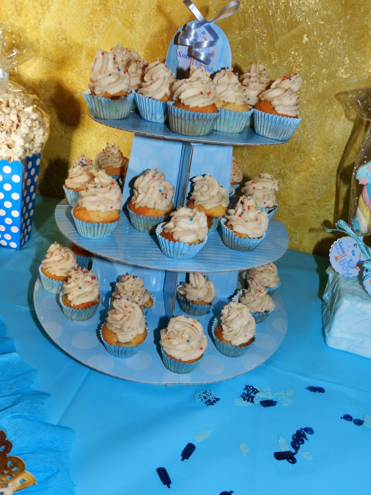 Meri y sus pastelitos Minis Cupcakes de plátano con crema de queso