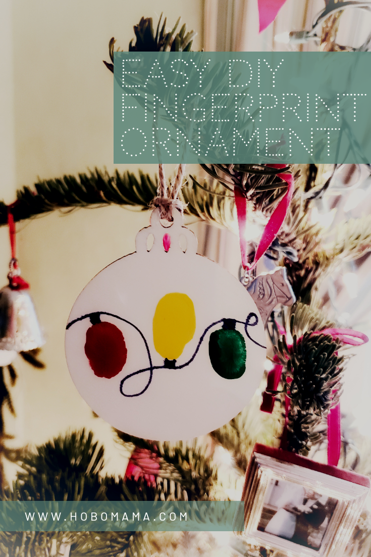 Hobo Mama: Easy DIY fingerprint holiday ornament