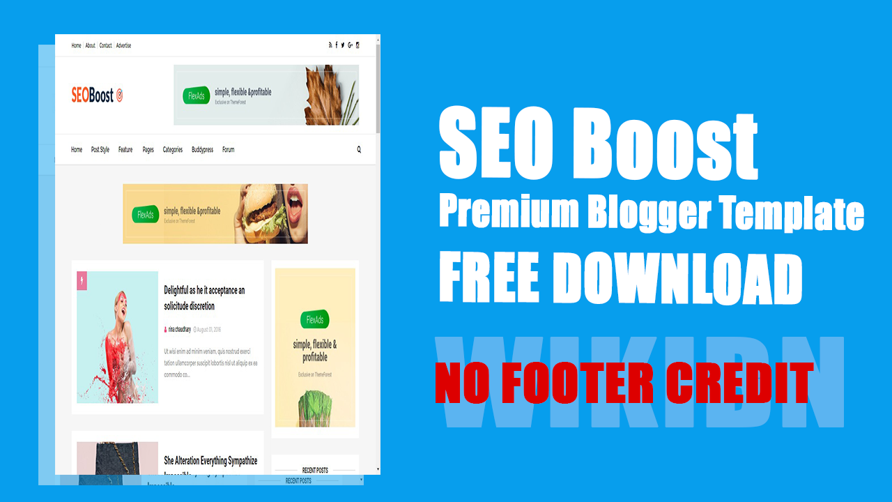 Seo Boost Premium Blogger Template