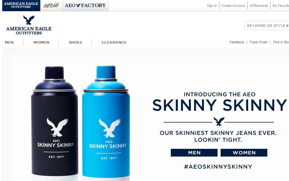 aeo skinny skinny jeans