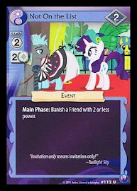 My Little Pony Not On the List Canterlot Nights CCG Card