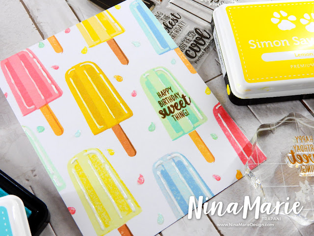 Sunny Studio Stamps: Perfect Popsicles and Two Scoops Guest Spotlight Cards by Nina Marie Trapani
