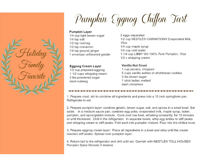 Holiday Baking: Pumpkin Eggnog Chiffon Tart | Days of Chalk and Chocolate