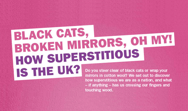 Superstitions in the UK #infographic