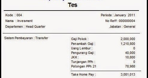 Contoh Slip Gaji Dokter Rasmi Re Contoh Slip Gaji Dokter Rasmi Re