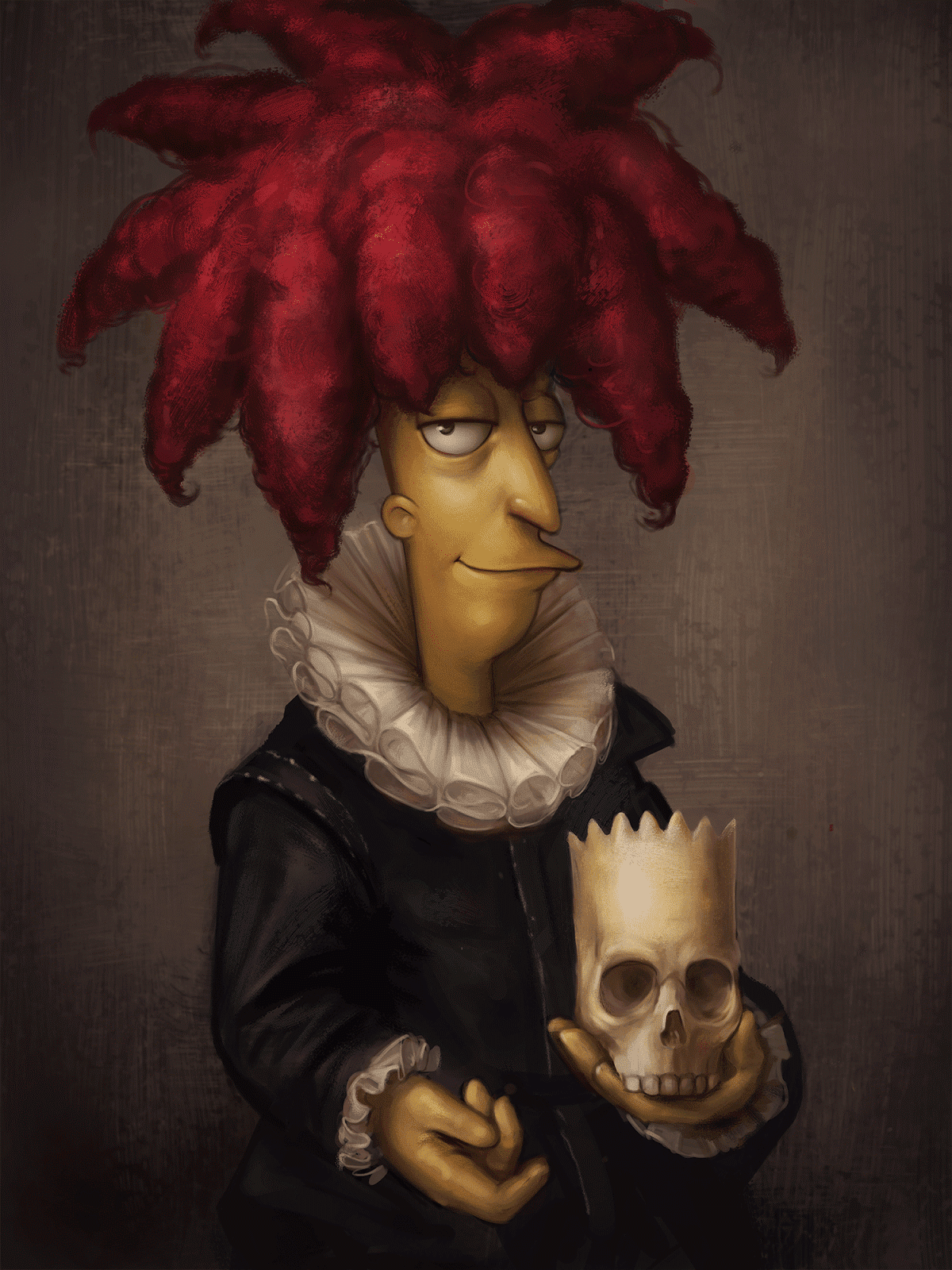 A portrait of Sideshow Bob for the "Eye on Springfield" Simpsons ...