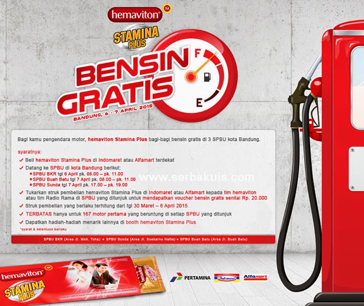 Hemaviton Bagi Bensin Gratis For 501 Bikers Bandung