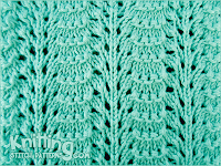 Ridged Feather pattern lace