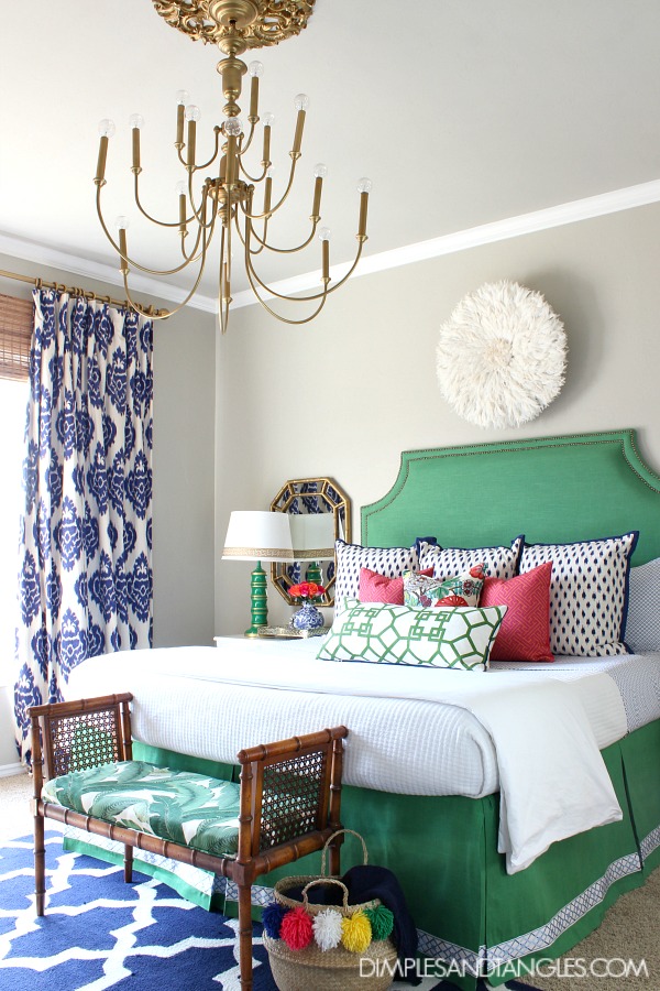 2018 Spring Home Tour Dimples And Tangles 2018 Spring Home Tour Dimples And Tangles, Blue Ikat Curtains Bedroom