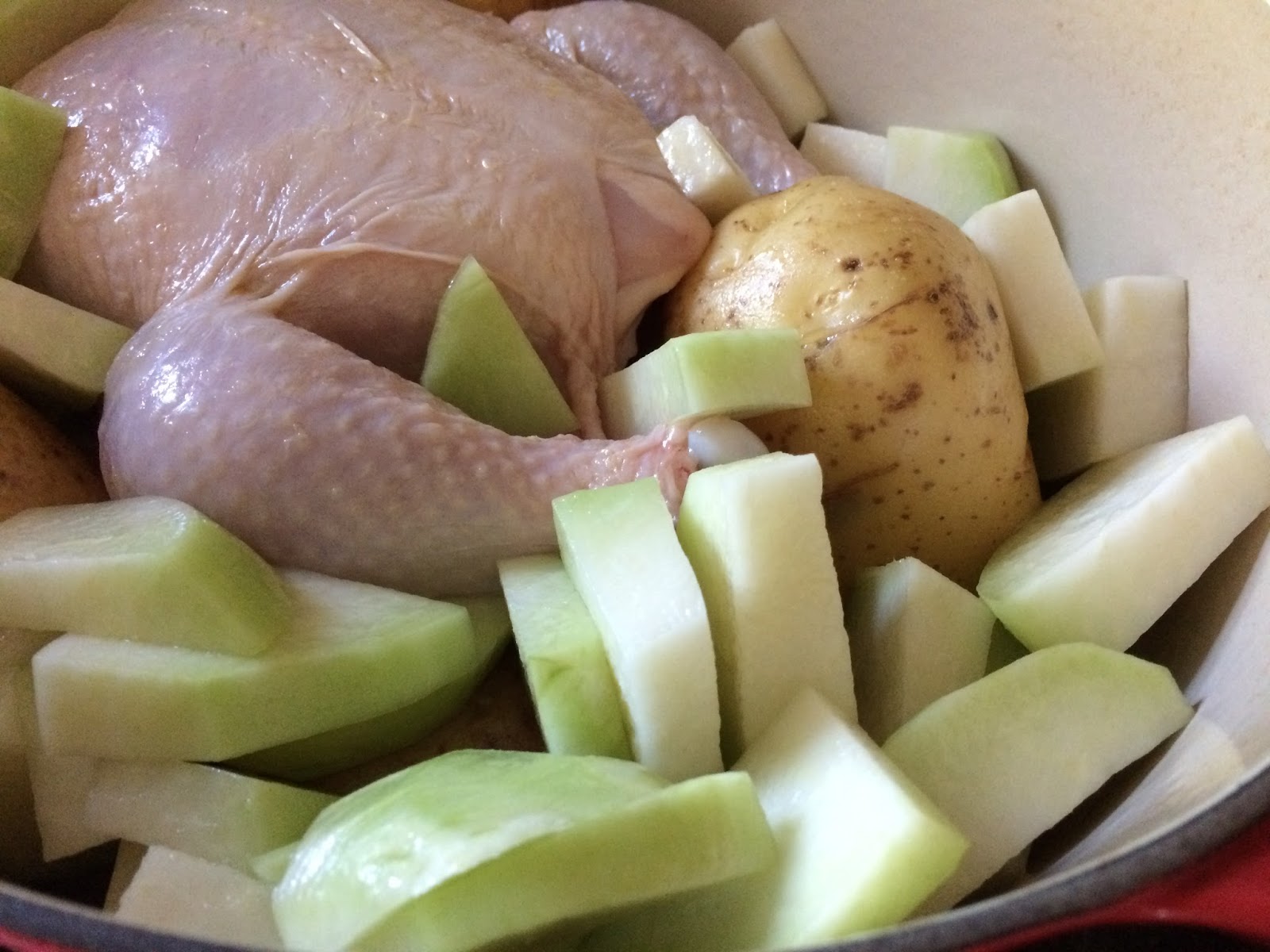 Roast Chicken with Kohlrabi and Potatoes Recipe
