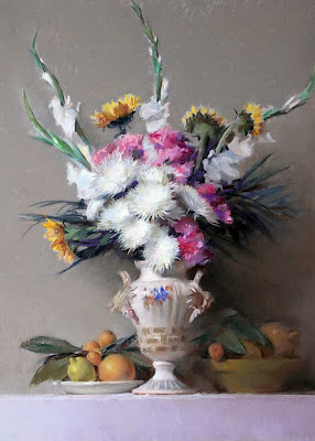 bodegones-flores-frutas-y-vasijas