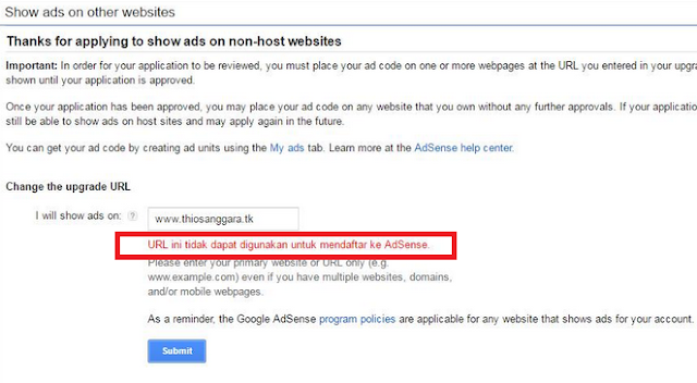 Tidak mudah untuk melakukan upgrade akun Google Adsense, ini alasannya