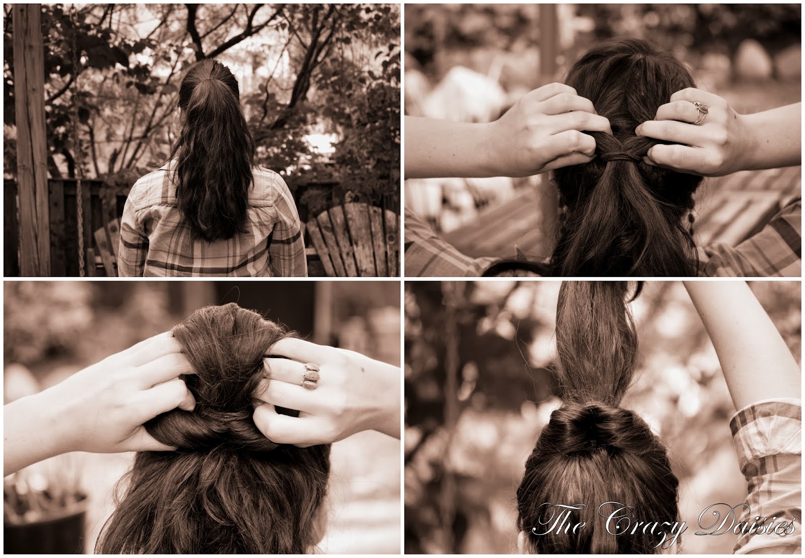 The Crazy Daisies DIY Topsy Tail High Bun