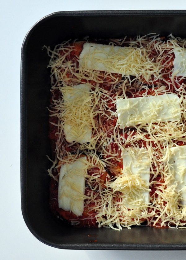 Une table pour cinq Gratin d'aubergine au