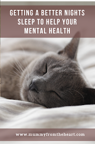 Getting a better nights sleep tp help your mental health pin