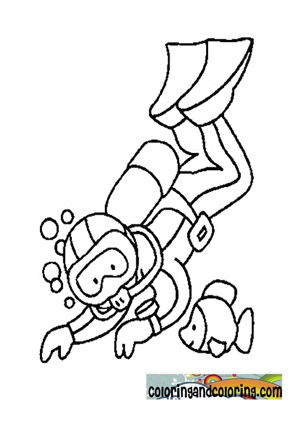 ocean diving coloring pages - photo #18
