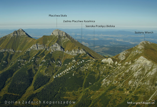 Widok na Szeroką Przełęcz Bielską z Jagnięcego Szczytu