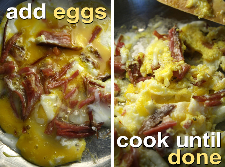 The 99 Cent Chef Pastrami & Coleslaw Burrito Video Leftovers Series