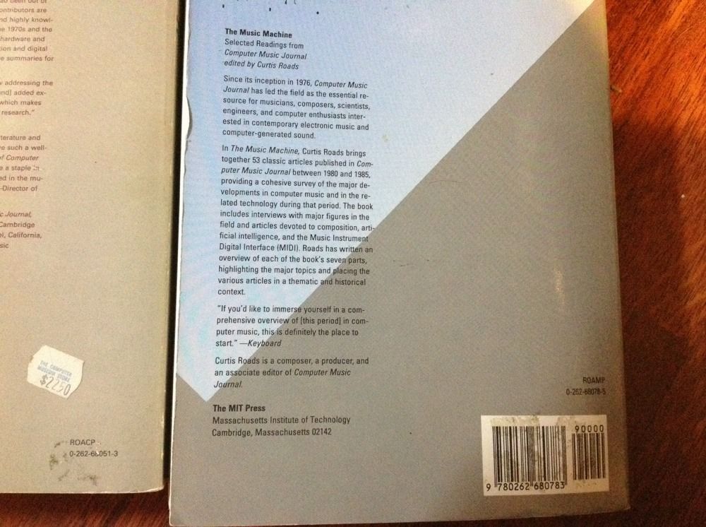 MATRIXSYNTH Foundations of Computer Music & The Music Machines, Curtis