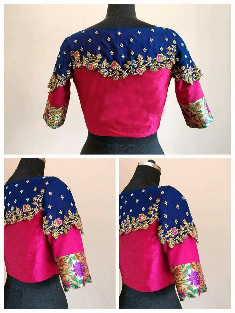 Girls neck blouse simple blouse design 2018