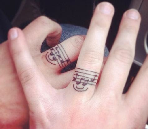 35 Ideas For Wedding Ring Tattoos | Inked Weddings
