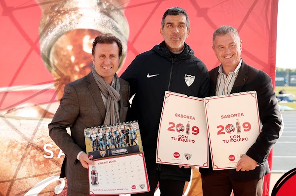 Coca-Cola y Málaga Club de Fútbol presentan su calendario 2019