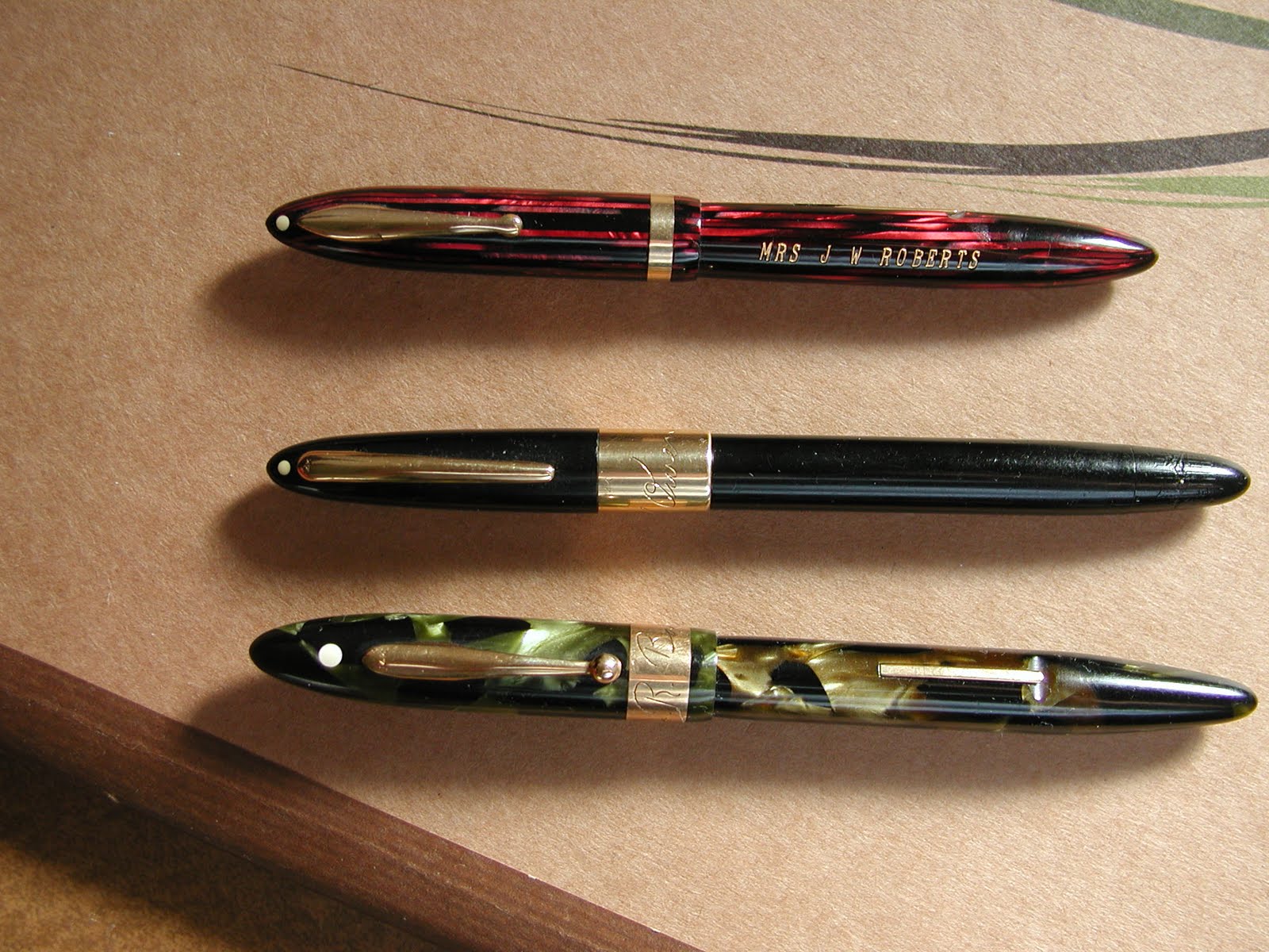 Vancouver Pen Club: ~ ~ ~ ~ ~ ~ ~ ~ ~ ~ Engraved Pens