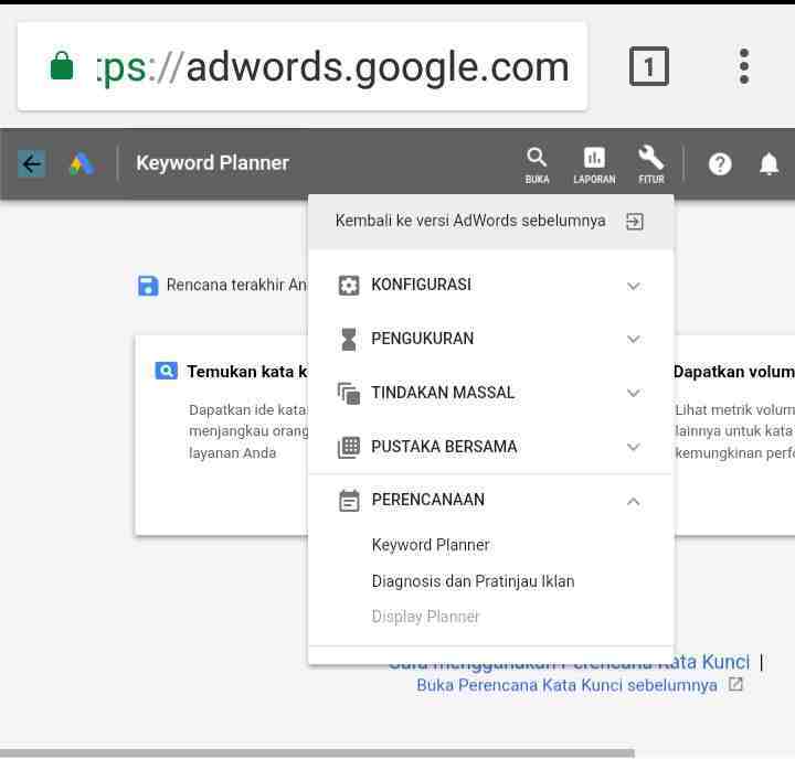 CARA MENCARI KATA KUNCI DI GOOGLE ADWORD PLANNER Hobby Kece