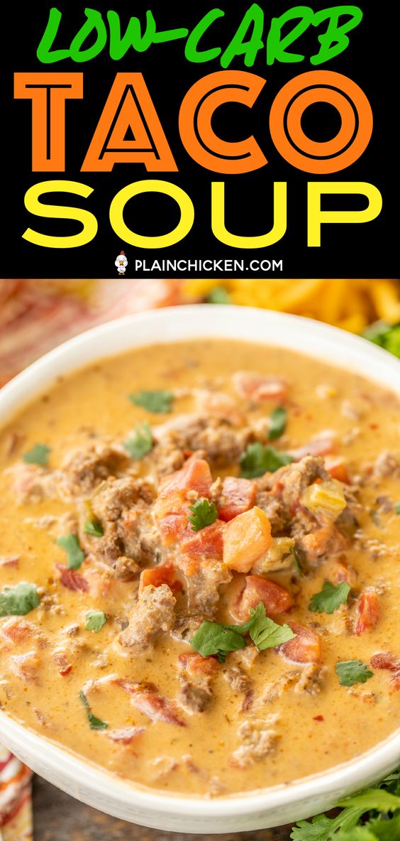 LOW-CARB TACO SOUP - Collection Of Recipes