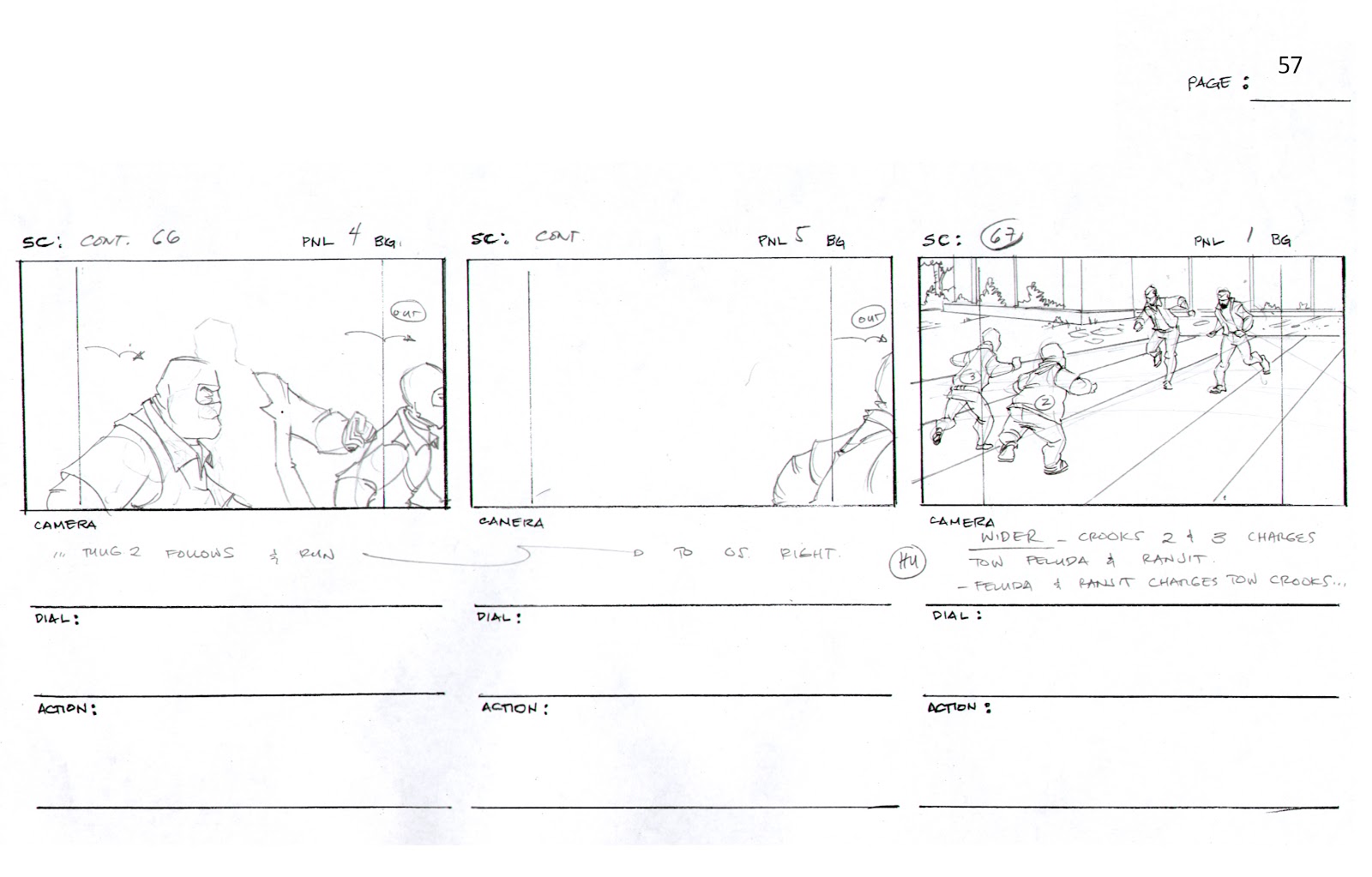 Story board work by Golden Street Animation: These are examples of the