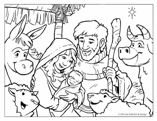 Ian Dale Art & Design | Blog: Christmas Nativity Scene - Free Printable