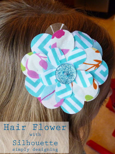 Hair Flowers for girls using a Silhouette - #silhouette #spon #hairbows #craft