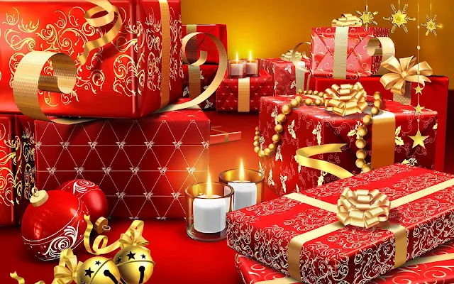 Kerst achtergrond met kerstcadeaus