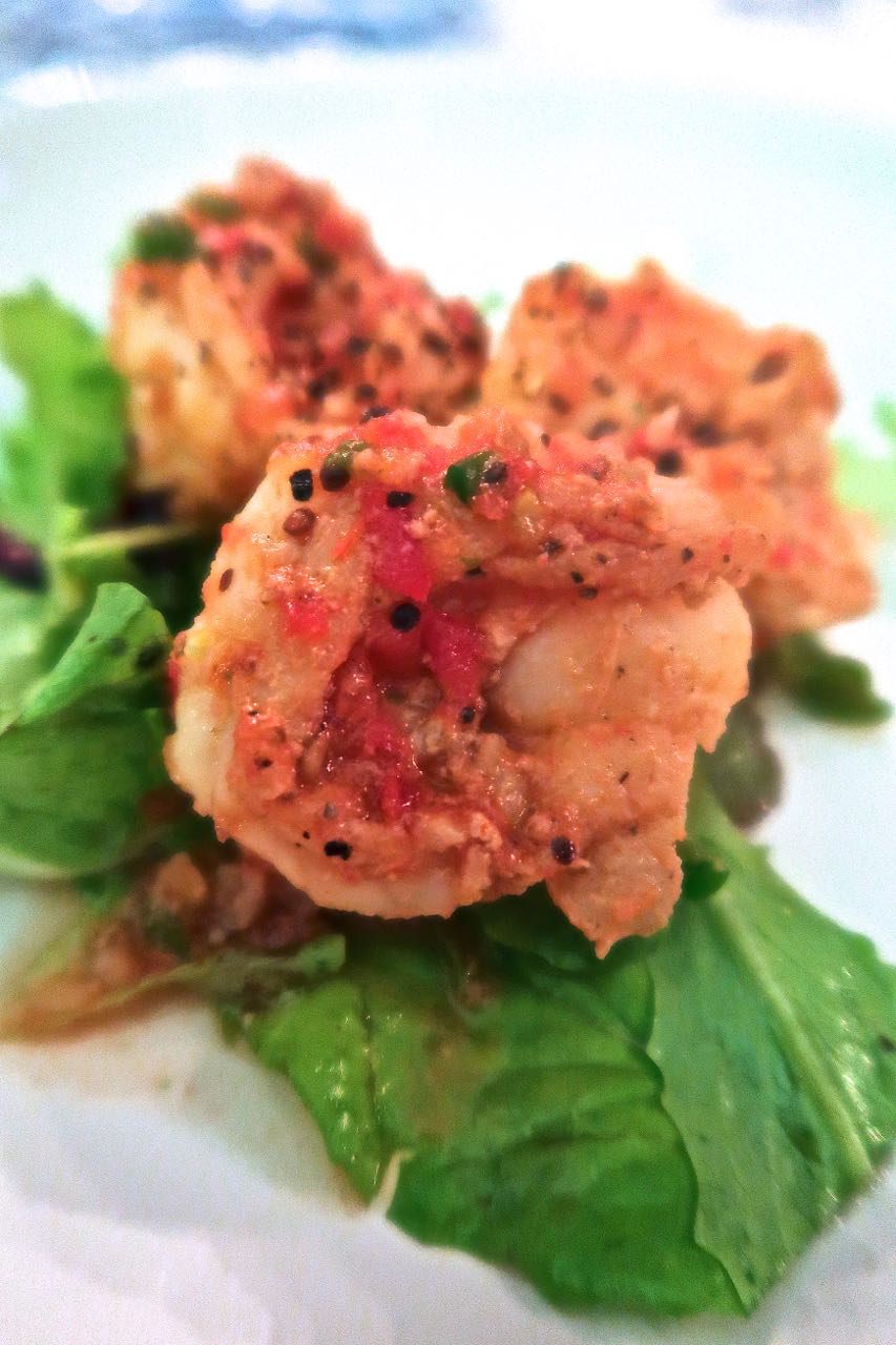 Scrumpdillyicious Cory's Jumbo Prawns with Garlic and Chillies
