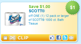 Craving Savings: $1/1 Scott Tissue Coupon is BACK!
