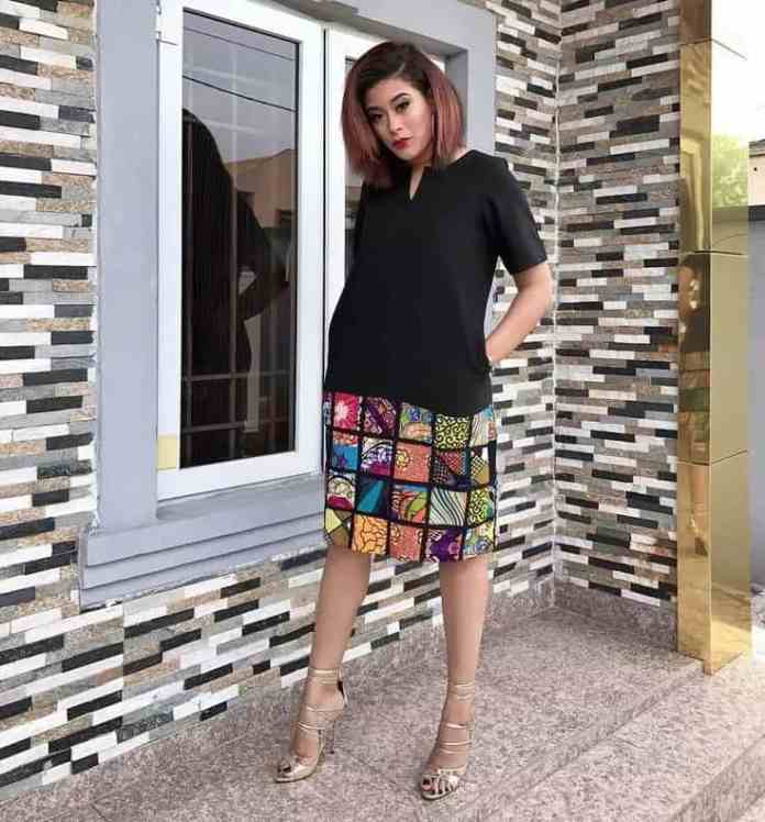 plain and pattern gown styles