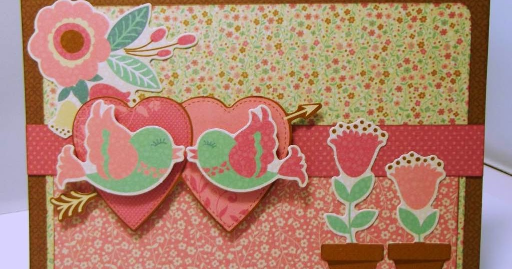 Crafting Mad :: Birds of Valentine Quick Card - Emma's Garden papers