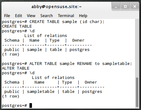 redshift rename table redshift rename table