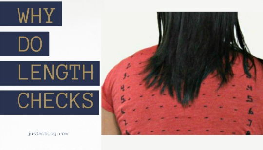 Why do people with natural hair do length checks?
