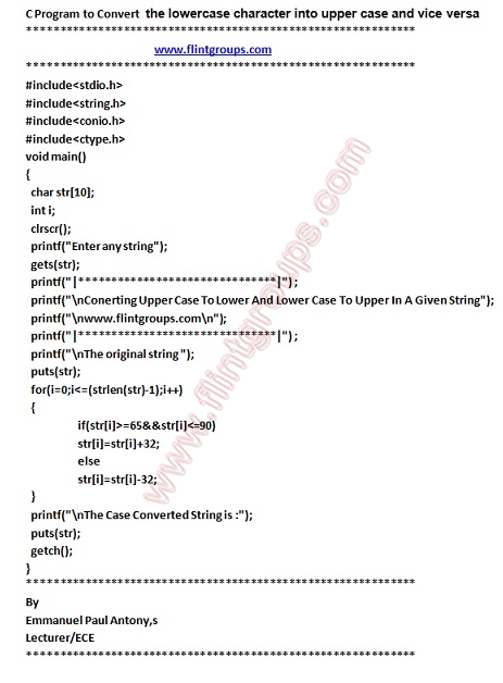 C Program To Convert Character To Uppercase – NEDAIJ